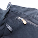 HERMES Fourre Tout MM Hand Bag Cotton Black Silver Auth 199811-19