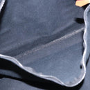 HERMES Fourre Tout MM Hand Bag Cotton Black Silver Auth 199811-20