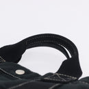 HERMES Fourre Tout MM Hand Bag Cotton Black Silver Auth 199811-8