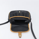 CELINE Shoulder Bag Leather Black Gold Auth 199823-16