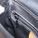 CELINE Shoulder Bag Leather Black Gold Auth 199823-21
