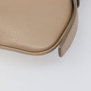 BURBERRY Nova Check Shoulder Bag Leather Beige Silver Auth 199824A-10