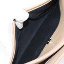 BURBERRY Nova Check Shoulder Bag Leather Beige Silver Auth 199824A-24