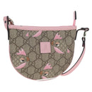 GUCCI GG Supreme Children's Papagallo Bag PVC Leather Beige 297540 Auth 199825M-1