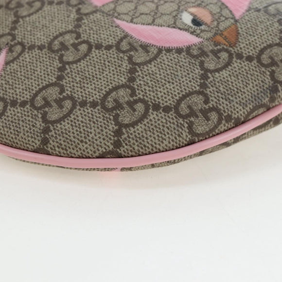 GUCCI GG Supreme Children's Papagallo Bag PVC Leather Beige 297540 Auth 199825M