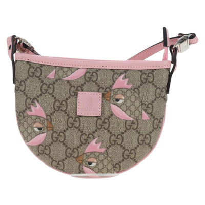 GUCCI GG Supreme Children's Papagallo Bag PVC Leather Beige 297540 Auth 199825M - 0