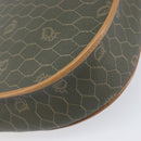 Christian Dior Honeycomb Canvas Shoulder Bag PVC Beige Gold Auth 199826A-16