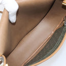 Christian Dior Honeycomb Canvas Shoulder Bag PVC Beige Gold Auth 199826A-12