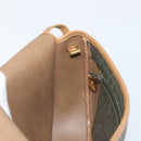 Christian Dior Honeycomb Canvas Shoulder Bag PVC Beige Gold Auth 199826A-18
