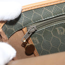 Christian Dior Honeycomb Canvas Shoulder Bag PVC Beige Gold Auth 199826A-20