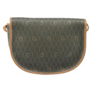 Christian Dior Honeycomb Canvas Shoulder Bag PVC Beige Gold Auth 199826A-2