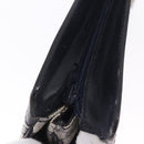 GUCCI GG Supreme Sherry Line Shoulder Bag PVC Navy Gold Auth 199828-10