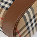 Burberrys Nova Check Shoulder Bag Canvas Beige Gold Auth 199830A-16