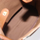 Burberrys Nova Check Shoulder Bag Canvas Beige Gold Auth 199830A-18