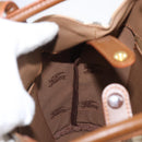 Burberrys Nova Check Shoulder Bag Canvas Beige Gold Auth 199830A-20