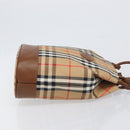 Burberrys Nova Check Shoulder Bag Canvas Beige Gold Auth 199830A-4