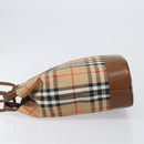 Burberrys Nova Check Shoulder Bag Canvas Beige Gold Auth 199830A-5