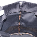 FENDI Hand Bag Canvas Black Brown Auth 199832-18