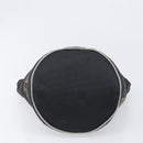 FENDI Hand Bag Canvas Black Brown Auth 199832-5