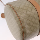 CELINE Macadam Canvas Shoulder Bag PVC Beige Gold Auth 199837V-8