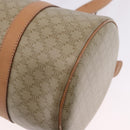 CELINE Macadam Canvas Shoulder Bag PVC Beige Gold Auth 199837V-15