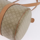 CELINE Macadam Canvas Shoulder Bag PVC Beige Gold Auth 199837V-17
