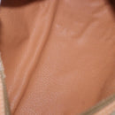 CELINE Macadam Canvas Shoulder Bag PVC Beige Gold Auth 199837V-10
