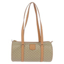 CELINE Macadam Canvas Shoulder Bag PVC Beige Gold Auth 199837V-13
