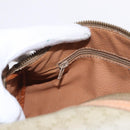 CELINE Macadam Canvas Shoulder Bag PVC Beige Gold Auth 199837V-21