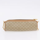 CELINE Macadam Canvas Shoulder Bag PVC Beige Gold Auth 199837V-24