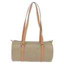 CELINE Macadam Canvas Shoulder Bag PVC Beige Gold Auth 199837V-2