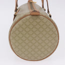 CELINE Macadam Canvas Shoulder Bag PVC Beige Gold Auth 199837V-3
