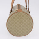 CELINE Macadam Canvas Shoulder Bag PVC Beige Gold Auth 199837V-4