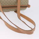 CELINE Macadam Canvas Shoulder Bag PVC Beige Gold Auth 199837V-7