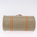 CELINE Macadam Canvas Shoulder Bag PVC Beige Gold Auth 199837V-5