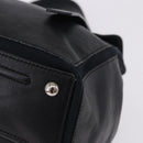SAINT LAURENT Muse Toe Hand Bag Leather Black Silver 197149 Auth 199840A-14