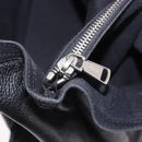 SAINT LAURENT Muse Toe Hand Bag Leather Black Silver 197149 Auth 199840A-24