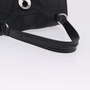 SAINT LAURENT Muse Toe Hand Bag Leather Black Silver 197149 Auth 199840A-7