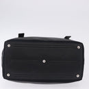 SAINT LAURENT Muse Toe Hand Bag Leather Black Silver 197149 Auth 199840A-5