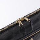 BALENCIAGA Giant Clutch Bag Leather Black Gold Auth 199841V-8