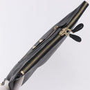 BALENCIAGA Giant Clutch Bag Leather Black Gold Auth 199841V-5