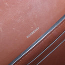 BURBERRY Nova Check Shoulder Bag Canvas Beige Silver Auth 199844A-17