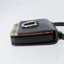 BURBERRY Nova Check Shoulder Bag Canvas Beige Silver Auth 199844A-4
