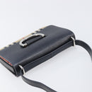 BURBERRY Nova Check Shoulder Bag Canvas Beige Silver Auth 199844A-6