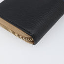 GUCCI Long Wallet Leather Black Gold 368232 Auth 199849A-16
