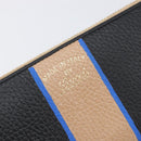 GUCCI Long Wallet Leather Black Gold 368232 Auth 199849A-17