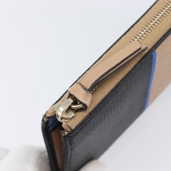 GUCCI Long Wallet Leather Black Gold 368232 Auth 199849A