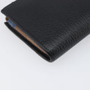 GUCCI Long Wallet Leather Black Gold 368232 Auth 199849A-14