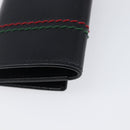 GUCCI Key Case Leather Black Silver 138052 Auth 199850V-15