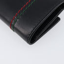 GUCCI Key Case Leather Black Silver 138052 Auth 199850V-16